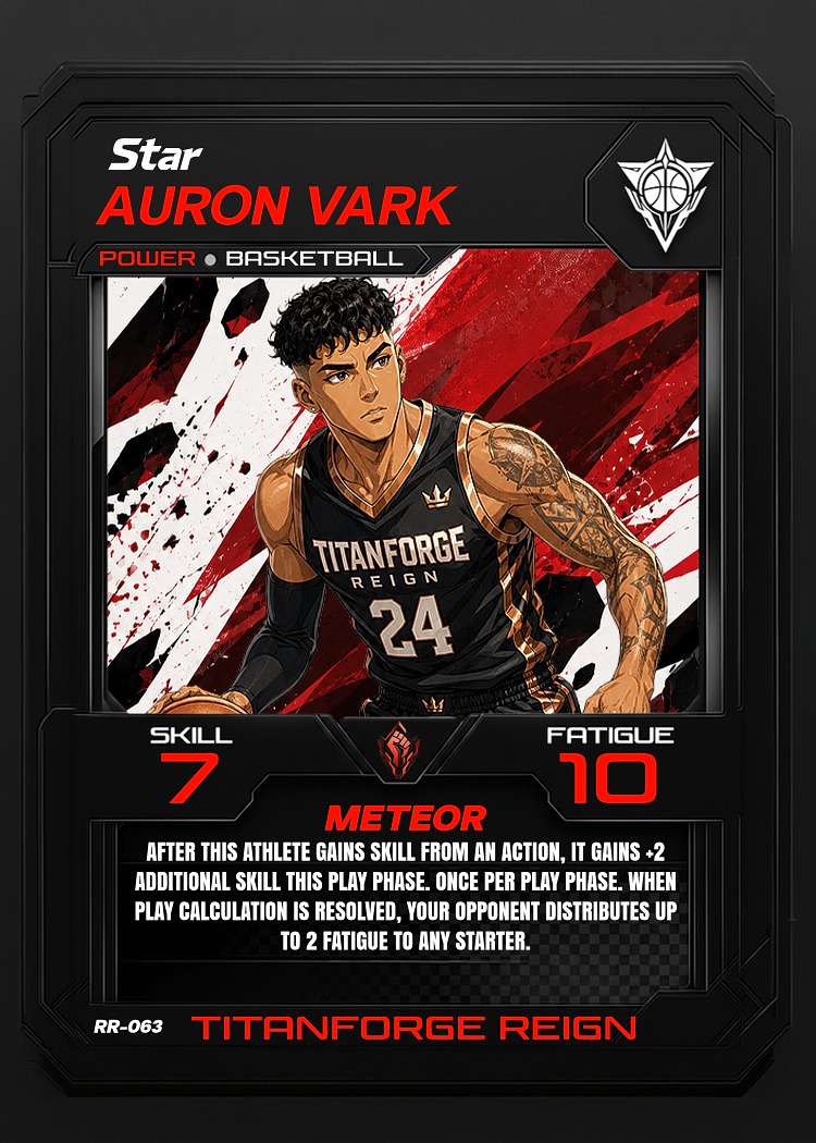 Auron Vark card