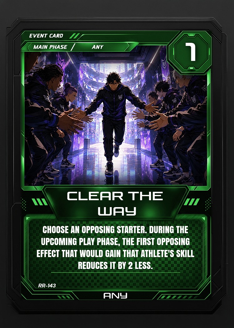Clear the Way card