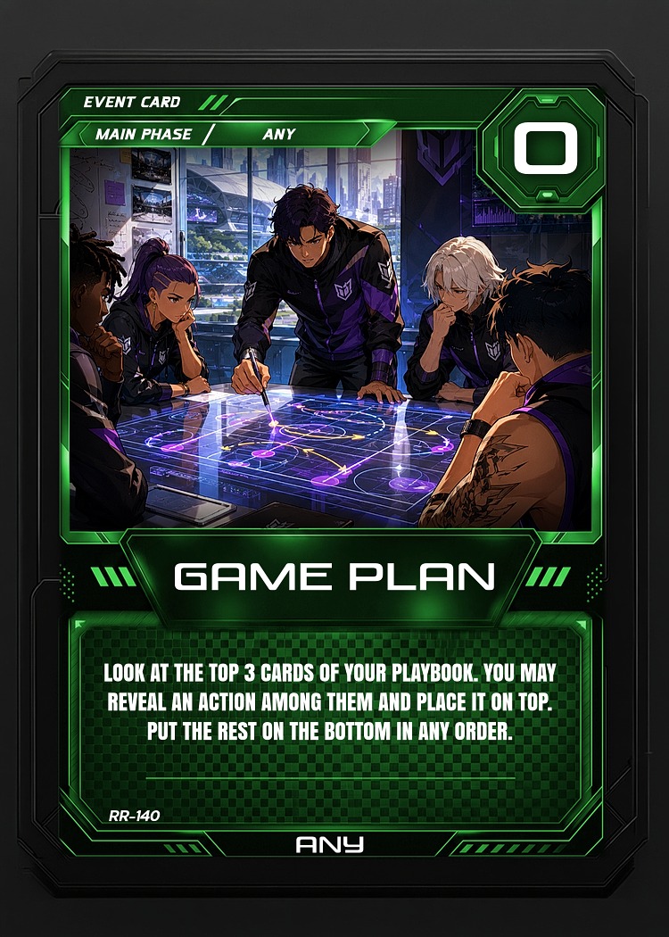Game Plan card