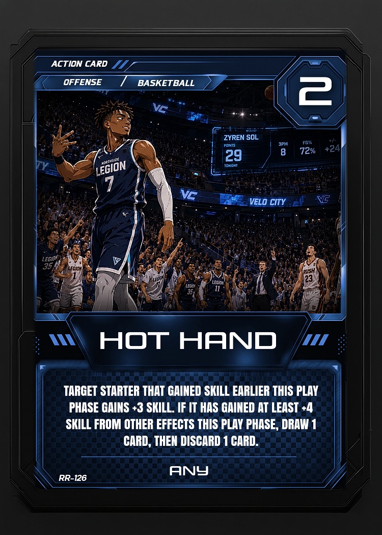 Hot Hand card