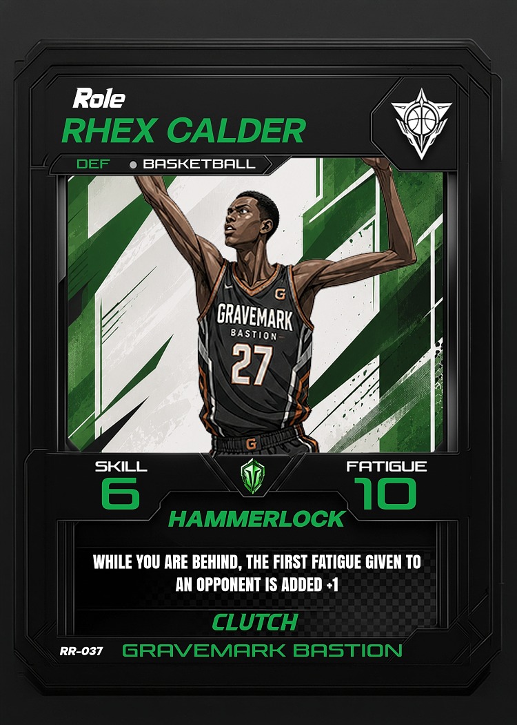 Rhex Calder card