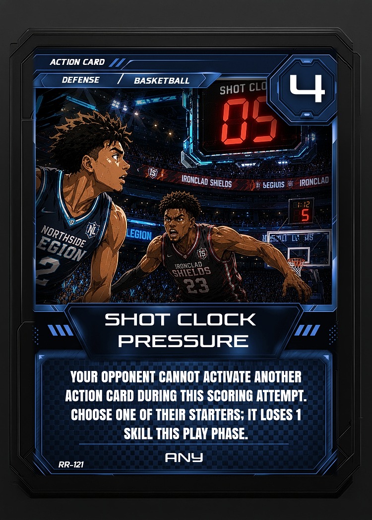 Shot Clock Pressure card